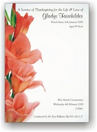 Verses and Hearses Funeral Stationery 290101 Image 7